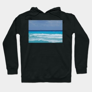 Cancun Mexico Sailing and Jet Skiing on the beautiful blue water of Cancun Beach Hoodie